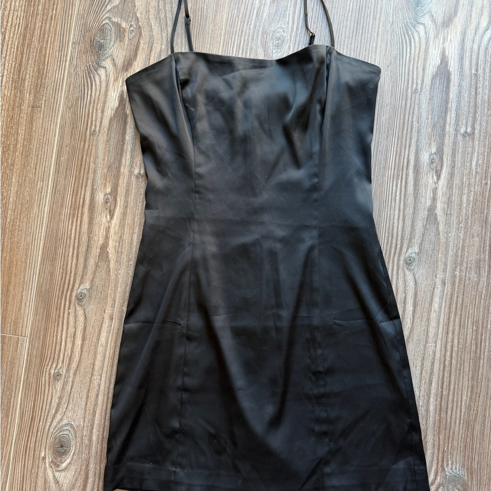 Sunday Best Strapless Black Dress